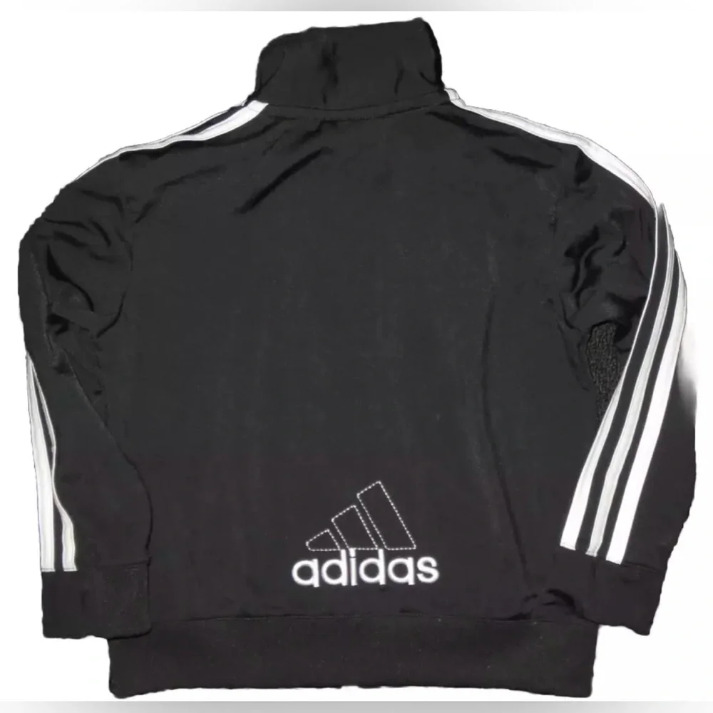 ADIDAS 3 STRIPE JACKET KIDS BOYS 5 CONTRAST ZIPPERS & STITCHED LOGO